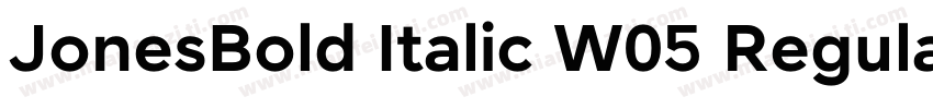 JonesBold Italic W05 Regular字体转换